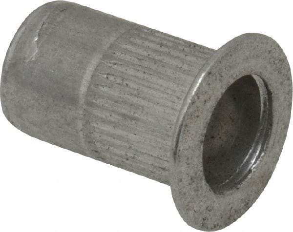 RivetKing - #10-32, 0.02 to 0.13" Grip, 19/64" Drill, Aluminum Standard Rivet Nut - Uncoated, Countersunk Head - Americas Tooling