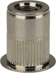 RivetKing - 5/16-18, 0.027 to 0.15" Grip, Steel Standard Rivet Nut - Zinc Yellow Dichromate Finish, Countersunk Head - Americas Tooling