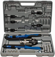 RivetKing - 1/8 to 1/4" Blind Rivet/Rivet Nut Tool Kit - Includes 5/32, 3/16, 1/4, #10-32, 1/4-20, 3/8-16, 5/16-18, Nose Pieces for Blind Rivets, Mandrels - Americas Tooling