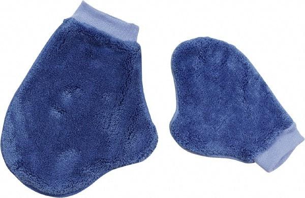 PRO-SOURCE - 9-1/2" Long Microfiber Cleaning & Dusting Mitt - Blue, for Dusting - Americas Tooling