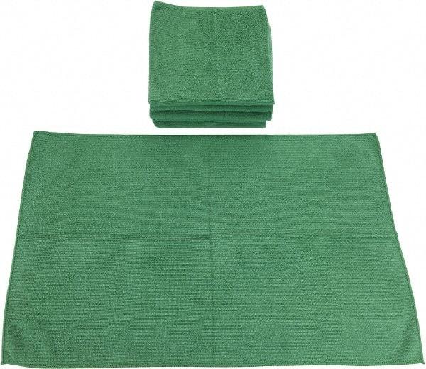 PRO-SOURCE - Reusable Microfiber Wipes - Packet, 16" x 24" Sheet Size, Green - Americas Tooling