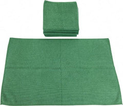 PRO-SOURCE - Reusable Microfiber Wipes - Packet, 16" x 24" Sheet Size, Green - Americas Tooling