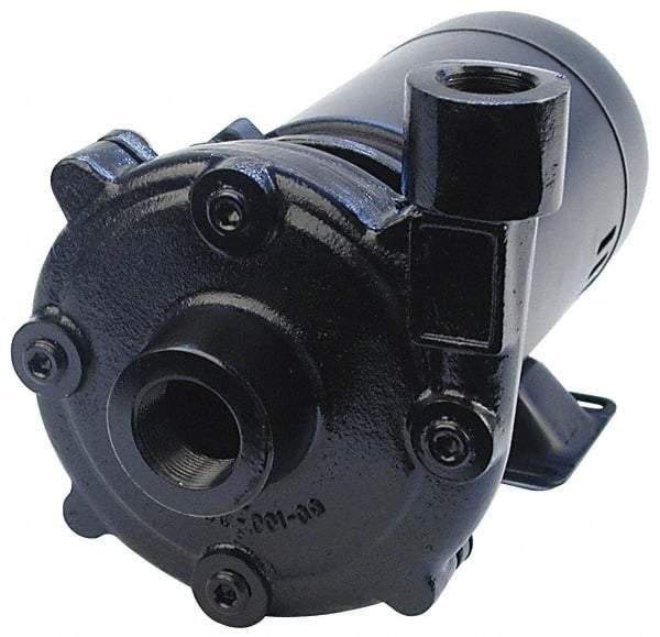 Pentair - ODP Motor, 115/208-230 Volt, 1 Phase, 1/2 HP, Cast Iron Straight Pump - 1-1/4 Inch Inlet, 1 Inch Outlet, 82 Max Head psi, Bronze Impeller, Cast Iron Shaft, Viton Seal, 82 Ft. Shut Off - Americas Tooling