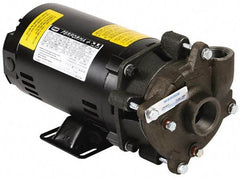 Pentair - ODP Motor, 208-230/460 Volt, 3 Phase, 1/2 HP, Cast Iron Straight Pump - 1-1/4 Inch Inlet, 1 Inch Outlet, 42 Max Head psi, Bronze Impeller, Cast Iron Shaft, Buna-N Seal, 42 Ft. Shut Off - Americas Tooling