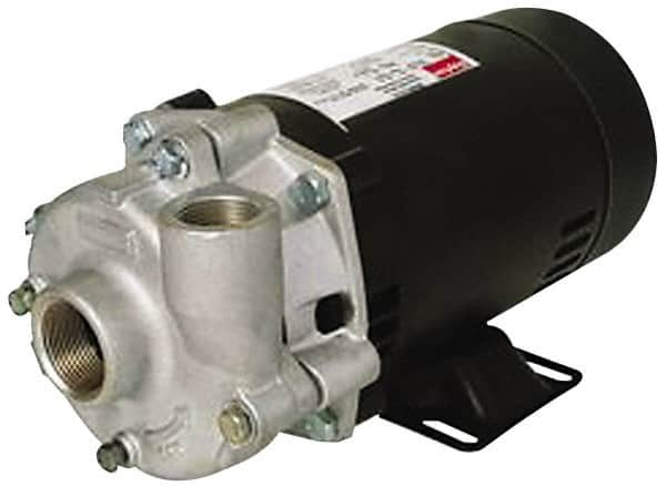 Pentair - ODP Motor, 115/208-230 Volt, 1 Phase, 1 HP, Stainless Steel Straight Pump - 1-1/4 Inch Inlet, 1-1/4 Inch Outlet, 58 Max Head psi, Stainless Steel Impeller, Viton Seal, 58 Ft. Shut Off - Americas Tooling