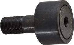 Made in USA - 1-1/2" Roller Diam x 7/8" Width, 5/8" Stud Diam x 1-1/2" Length, Stud Cam Follower - Steel, 3/4" Thread Length, 5/8-18 Thread, 3,872 Lb Dynamic Cap - Americas Tooling