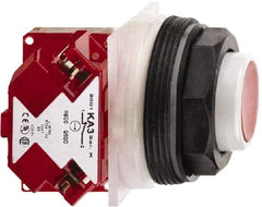 Schneider Electric - 30mm Mount Hole, Extended Straight, Pushbutton Switch with Contact Block - Octagon, Multicolor Pushbutton, Momentary (MO) - Americas Tooling