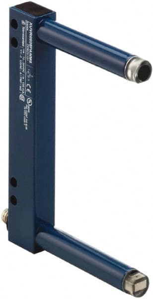 Telemecanique Sensors - 3-pin M8 Connector, 80mm Nominal Distance, Shock and Vibration Resistant, Through Beam Photoelectric Sensor - 12 to 24 VDC, 4000 Hz, Aluminum, Glass, Polyamide, 2 Inch Long x 7 Inch Wide x 7 Inch High - Americas Tooling