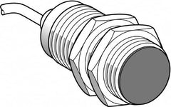 Telemecanique Sensors - NPN, PNP, NC, 15mm Detection, Cylinder, Inductive Proximity Sensor - 2 Wires, IP68, IP69, 12 to 24 VDC, M30x1.5 Thread, 43mm Long - Americas Tooling