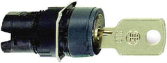 Schneider Electric - 16mm Mount Hole, 3 Position, Key Operated, Selector Switch Only - Momentary (MO), Shock and Vibration Resistant - Americas Tooling