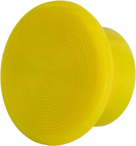 Schneider Electric - Extended Mushroom Head Pushbutton Switch Knob - Yellow, Round Button, Incandescent Lamp, Illuminated - Americas Tooling