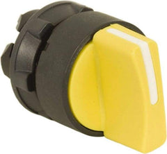 Schneider Electric - 22mm Mount Hole, 2 Position, Handle Operated, Selector Switch Only - Yellow, Maintained (MA), Nonilluminated, Shock, Vibration and Water Resistant - Americas Tooling