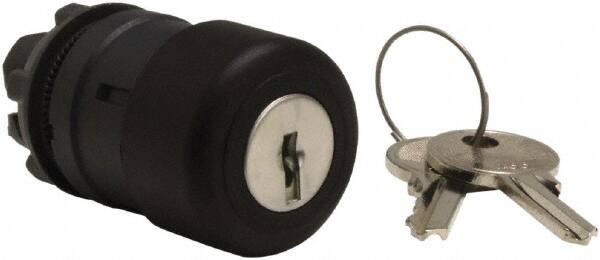 Schneider Electric - 22mm Mount Hole, Extended Mushroom Head, Pushbutton Switch Only - Round, Black Pushbutton, Nonilluminated, Maintained (MA) - Americas Tooling