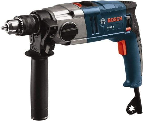 Bosch - 120 Volt 1/2" Keyed Chuck Electric Hammer Drill - 0 to 50,000 BPM, 0 to 1,200 RPM - Americas Tooling