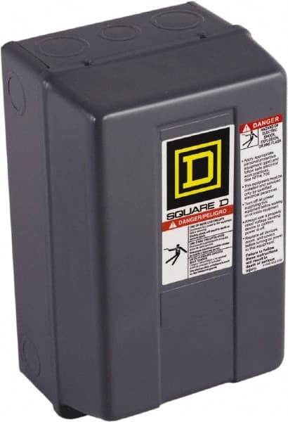 Square D - 1 NEMA Rated, 3 Pole, Electrically Held Lighting Contactor - 30 A (Tungsten), 208 VAC at 60 Hz - Americas Tooling