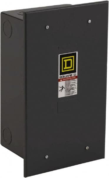 Square D - 1 NEMA Rated, 8 Pole, Mechanically Held Lighting Contactor - 20 A (Tungsten), 30 A (Fluorescent), 110 VAC at 50 Hz, 120 VAC at 60 Hz, 8NO Contact Configuration - Americas Tooling