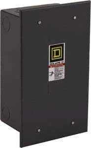 Square D - 1 NEMA Rated, 10 Pole, Electrically Held Lighting Contactor - 20 A (Tungsten), 30 A (Fluorescent), 110 VAC at 50 Hz, 120 VAC at 60 Hz, 10NO Contact Configuration - Americas Tooling