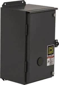 Square D - 12 NEMA Rated, 2 Pole, Electrically Held Lighting Contactor - 20 A (Tungsten), 30 A (Fluorescent), 110 VAC at 50 Hz, 120 VAC at 60 Hz, 2NO Contact Configuration - Americas Tooling