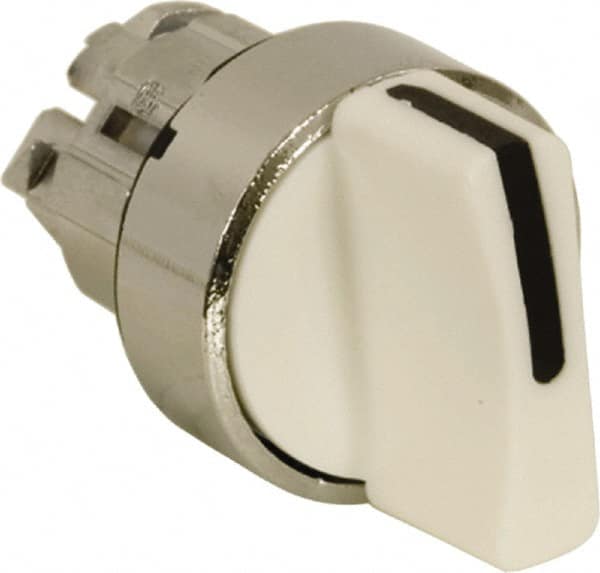 Schneider Electric - 22mm Mount Hole, 2 Position, Handle Operated, Selector Switch - White, Maintained (MA), Nonilluminated, Shock, Vibration and Water Resistant - Americas Tooling