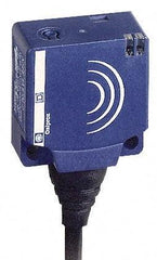 Telemecanique Sensors - NPN, NC, 10 to 15mm Detection, Flat, Inductive Proximity Sensor - 3 Wires, IP68, 12 to 24 VDC, 26mm Wide - Americas Tooling