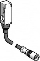 Telemecanique Sensors - NPN, PNP, Flat, Inductive Proximity Sensor - 2 Wires, IP67, 12 to 24 VDC, 8mm Wide - Americas Tooling