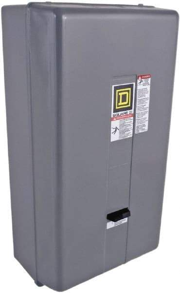 Square D - 120 Coil VAC at 60 Hz, 208 Coil VAC at 60 Hz, 90 Amp, NEMA Size 3, Nonreversible Enclosed Enclosure NEMA Motor Starter - 3 Phase hp: 25 at 200 VAC, 30 at 230 VAC, 50 at 460 VAC, 50 at 575 VAC, 1 Enclosure Rating - Americas Tooling