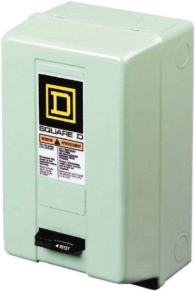 Square D - 3 Pole, 220 Coil VAC at 50 Hz, 240 Coil VAC at 60 Hz, 90 Amp NEMA Contactor - NEMA 1 Enclosure, 50 Hz at 220 VAC and 60 Hz at 240 VAC - Americas Tooling