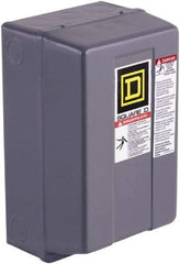 Square D - 3 Pole, 220 Coil VAC at 50 Hz, 240 Coil VAC at 60 Hz, 27 Amp NEMA Contactor - NEMA 1 Enclosure, 50 Hz at 220 VAC and 60 Hz at 240 VAC - Americas Tooling