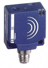 Telemecanique Sensors - NPN, NC, 10 to 15mm Detection, Flat, Inductive Proximity Sensor - 3 Wires, IP67, 12 to 24 VDC, 26mm Wide - Americas Tooling