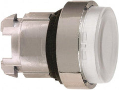 Schneider Electric - 22mm Mount Hole, Extended Straight, Pushbutton Switch Only - Round, Clear Pushbutton, Nonilluminated, Momentary (MO) - Americas Tooling