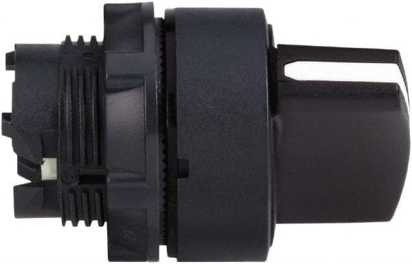 Schneider Electric - 22mm Mount Hole, 2 Position, Handle Operated, Selector Switch Only - Black, Momentary (MO), Nonilluminated, Shock, Vibration and Water Resistant - Americas Tooling