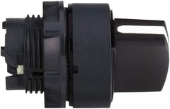 Schneider Electric - 22mm Mount Hole, 2 Position, Handle Operated, Selector Switch Only - Black, Momentary (MO), Nonilluminated, Shock, Vibration and Water Resistant - Americas Tooling