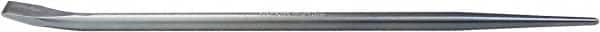 Mayhew - 15" OAL Straight Pry Bar - 1/2" Wide, Zinc Plated Steel - Americas Tooling