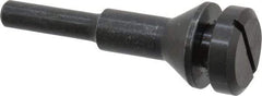 Value Collection - 3/8" Hole, Screw Lock Wheel Mandrel - 2" OAL, 1/2" Max Wheel Width, 1/4" Shank Diam - Americas Tooling