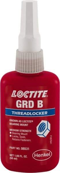 Loctite - 50 mL, Yellow, Medium Strength Liquid Threadlocker - Americas Tooling