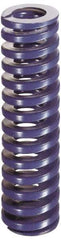 Dayton Lamina - 1-1/2" Hole Diam, 3/4" Rod Diam, 8" Free Length, Blue Die Spring - 20.6 Lb Max Deflection, 3" Max Deflection, Medium Duty, Chromium Vanadium Steel - Americas Tooling