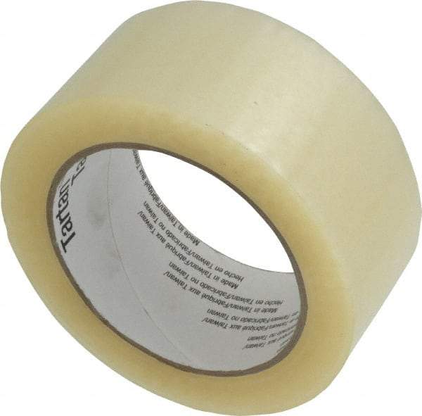 3M - 2" x 110 Yd Clear Acrylic Adhesive Sealing Tape - Polypropylene Film Backing, 1.6 mil Thick, 40 Lb Tensile Strength, Series 302 - Americas Tooling