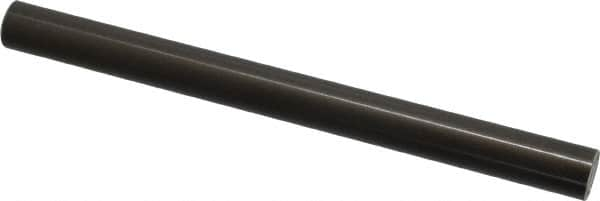 Pacific Bearing - 1/2" Diam, 6" Long, 6061-T6 Ceramic Coated Aluminum Feather Round Linear Shafting - 70C Hardness - Americas Tooling