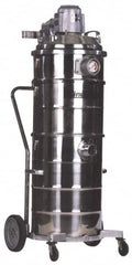 Minuteman - 15 Gal, Stainless Steel Tank, Wet/Dry, Explosion-Proof Vacuum Cleaner - 1.25 hp, 11.5 Amps - Americas Tooling