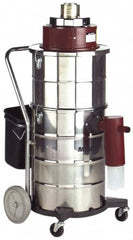 Minuteman - 15 Gal, Stainless Steel Tank, Dry, Mercury Vacuum Cleaner - 1.25 hp, 13.6 Amps - Americas Tooling