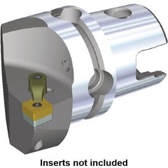 Kennametal - Left Hand Cut, Size KM50, CN.. Insert Compatiblity, Internal or External Modular Turning & Profiling Cutting Unit Head - 35mm Ctr to Cutting Edge, 50mm Head Length, Through Coolant, Series M-Clamping - Americas Tooling