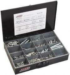 Value Collection - 192 Piece, #10 to 1/2 Screw, Steel Anchor Assortment - Zinc Plated - Americas Tooling