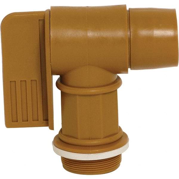 Wesco Industrial Products - 2" NPT Plastic Rigid Drum Faucet - FM Approved, No Arrester, Manual Closing, 6" Long Extension - Americas Tooling