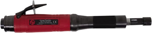 Chicago Pneumatic - 1/4" Collet, Straight Handle, Air Extended Length Die Grinder - 22,000 RPM, Rear Exhaust, 38.1 CFM, 1.2 hp, 90 psi, 9.5mm Inlet - Americas Tooling