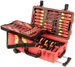 Wiha - 80 Piece Insulated Hand Tool Set - Comes in Molded Rolling Custom Tool Box - Americas Tooling