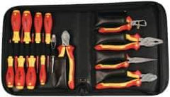 Wiha - 14 Piece Insulated Hand Tool Set - Comes in Zippered Carrying Case - Americas Tooling