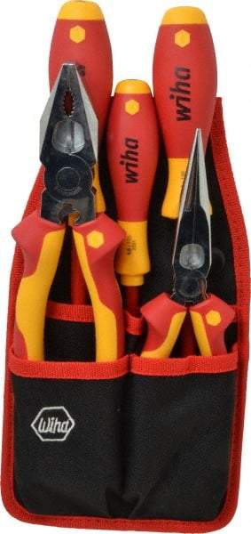 Wiha - 5 Piece Insulated Hand Tool Set - Comes in Belt Pack - Americas Tooling