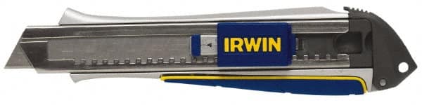 Irwin - Snap Utility Knife - 9mm Blade, Blue & Yellow Handle, 3 Blades Included - Americas Tooling