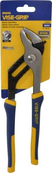 Irwin - 10" OAL, 2" Max Capacity, 7 Position Groove Joint Tongue & Groove Pliers - ProTouch Handles - Americas Tooling