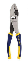 Irwin - 8" OAL, 1-5/16" Jaw Length, 1-11/32" Jaw Width, Slip Joint Pliers - Serrated Jaw, Regular Nose Head, Standard Tool, Wire Cutting Shear - Americas Tooling